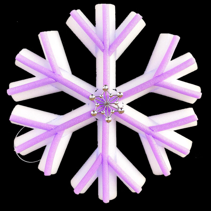 儿童节表演舞台道具装饰品八角圣诞泡沫雪花片酒吧商场舞蹈彩雪花