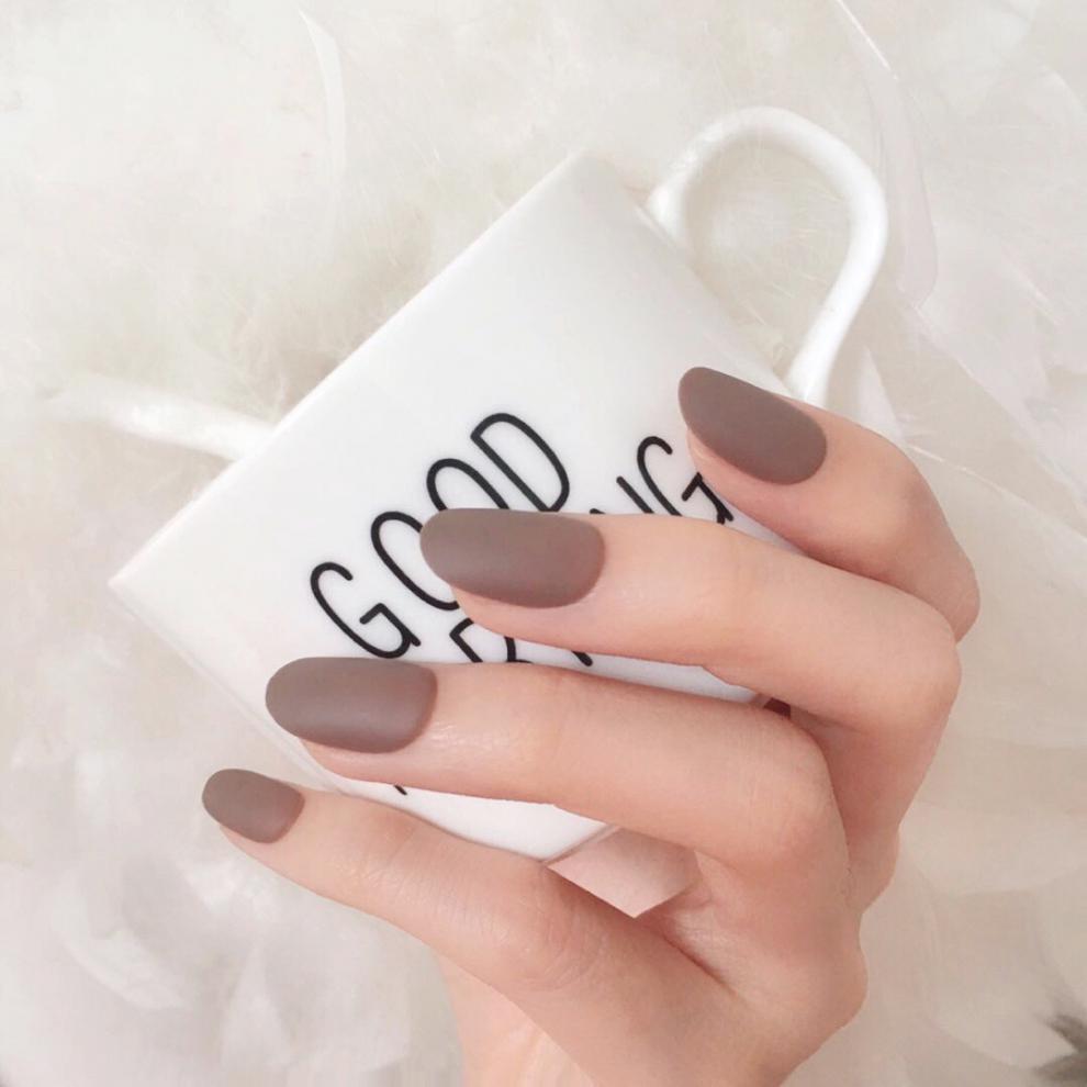 纯色系美甲贴片成品抖音同款假指甲穿戴式可拆卸甲片长短款防水女