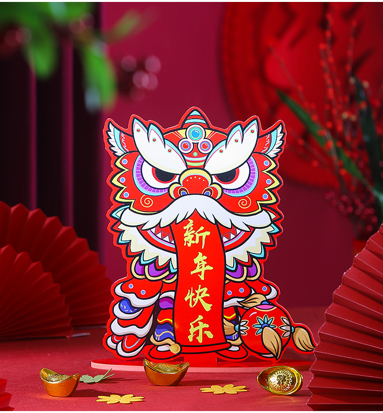 牛年新年装饰摆件2021春节装饰摆件元旦装饰品场景布置过年摆件南玖