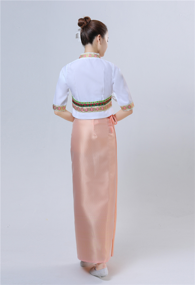 西双版纳傣族服装女2021秋季新款傣族筒裙套装云南傣族民族服饰日常装