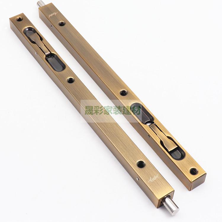 适用加长暗插销304不锈钢天地插双开大门隐形子母门木门防盗门栓插1米