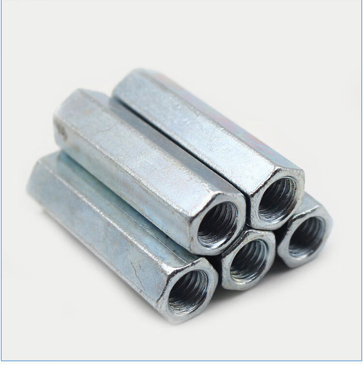 爵士镀锌加长螺母丝杆螺母连接螺帽加厚圆圈螺母m517长度对边8100个