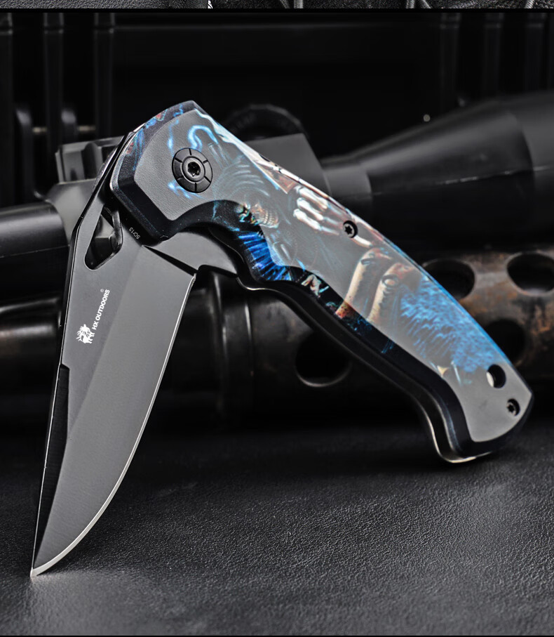 防身小刀汉道露营折叠刀户外小刀随身防身刀具多功能折刀野外求生存