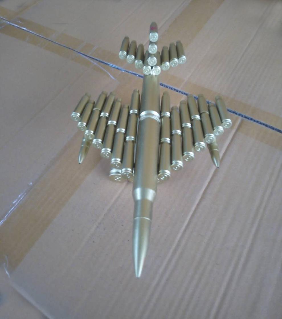 子弹壳做飞机模型教程图片