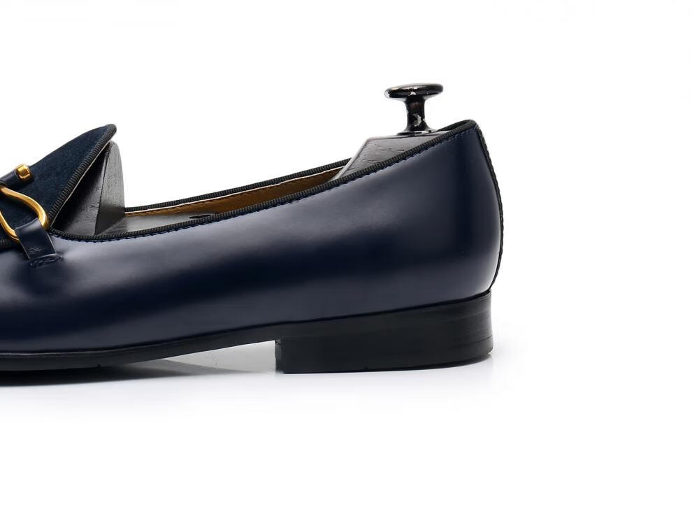 cl复古男士乐福鞋一脚蹬驾车鞋英伦风手工男鞋 银灰色 37