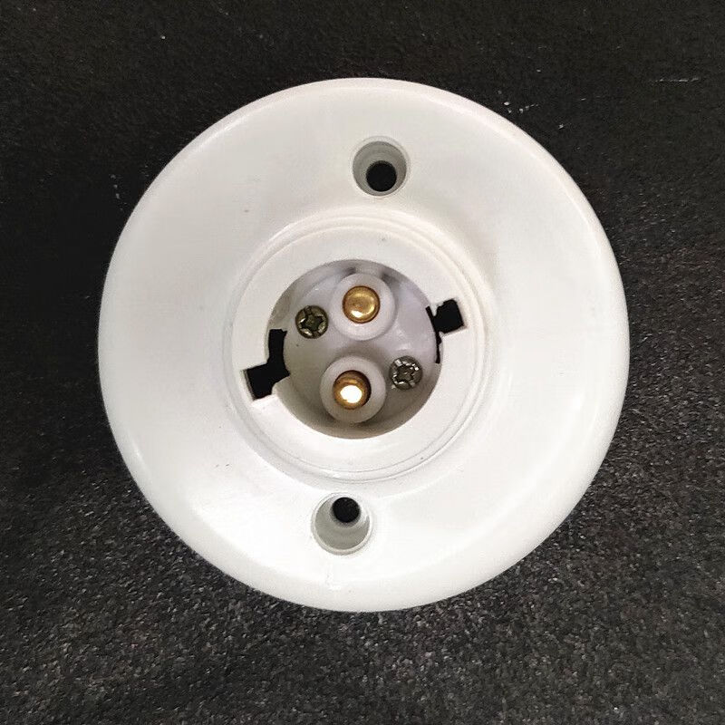 601586方型e27螺口灯座b-22卡口大螺纹明暗装转换led灯头底座e27