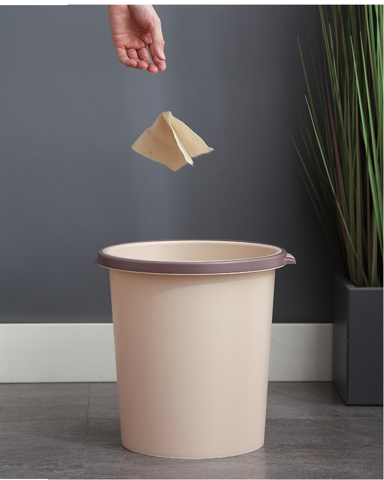 卫生间废纸桶北欧厨房大垃圾筒家用简约客厅垃圾桶无盖厕所小纸篓小号