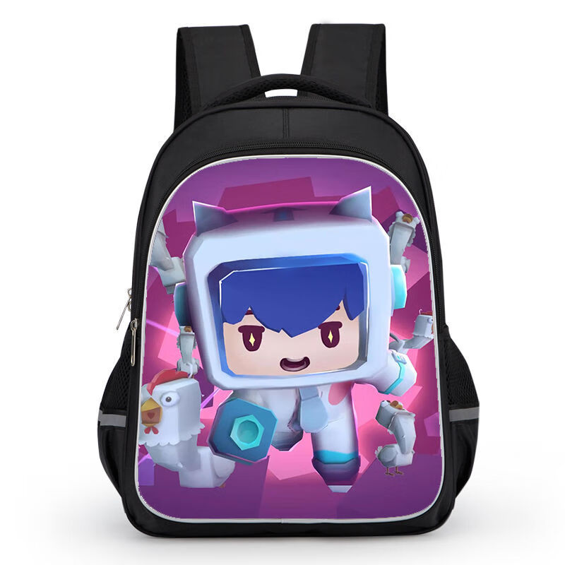 京品优选迷你世界卡通游戏周边儿童书包小学生双肩包男女孩初中一二三