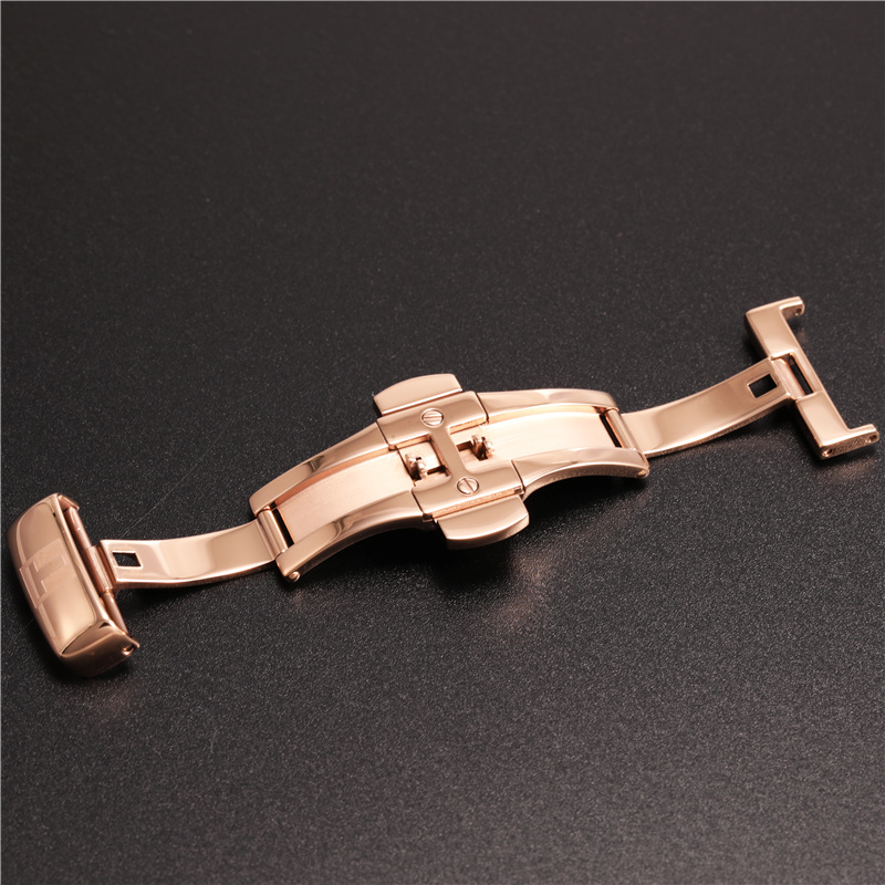 适配适用于适用天梭表扣1853手表钢带蝴蝶扣力洛克表带配件男女零部件