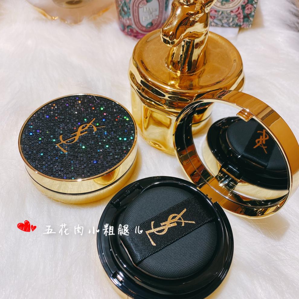ysl圣罗兰春季情人节限量羽毛墨水气垫 红丝绒 皮革气垫b10 b20 红