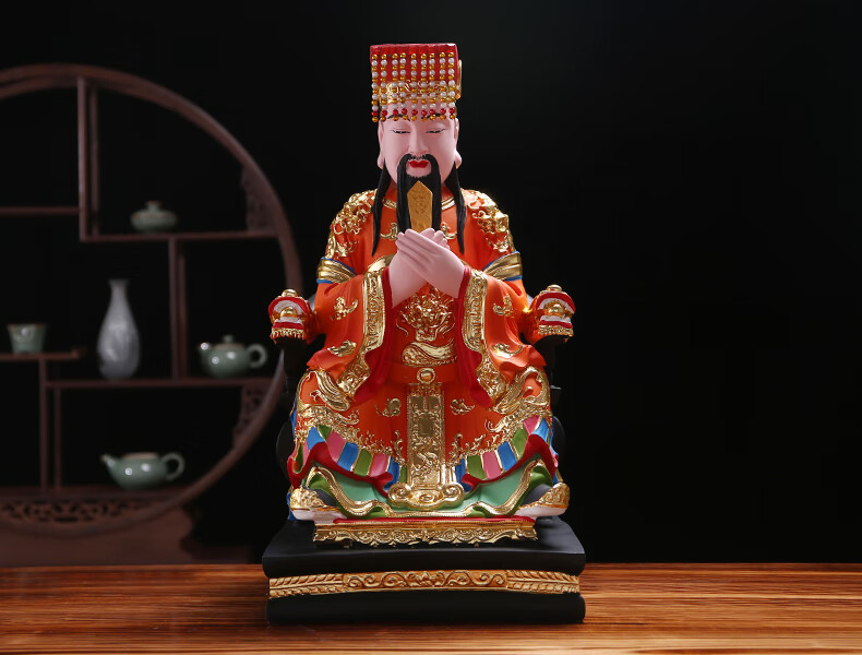 2021新款玉皇大帝王母娘娘像 玉皇大帝神像王母娘娘供奉家用摆件老天