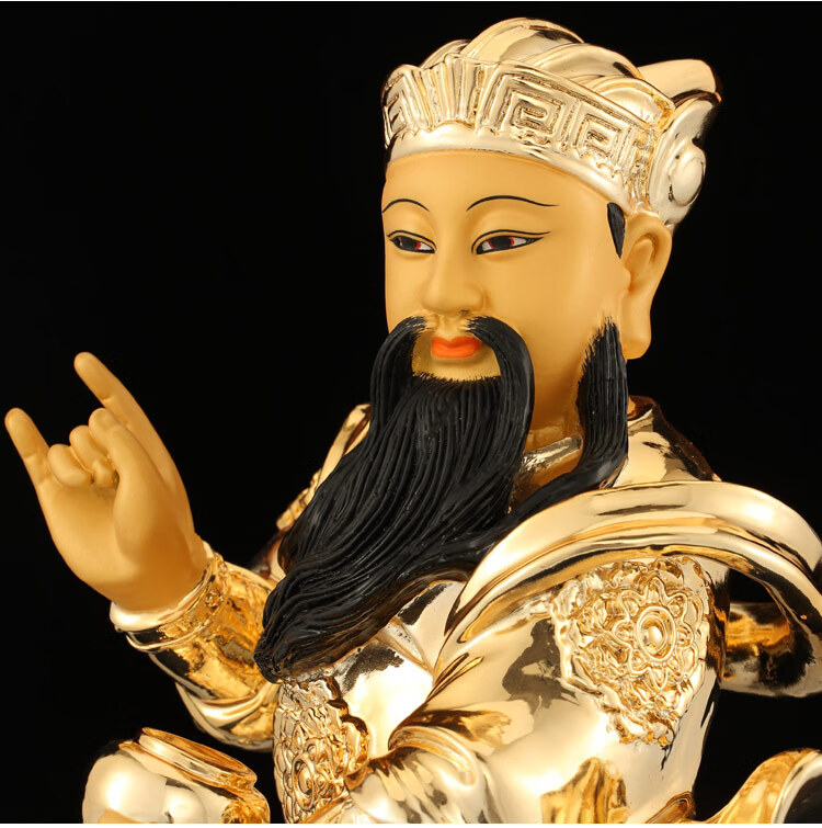 行天宫铜鎏金风雨雷电神像风神雨伯雷公电母雷震子道教神像供奉摆件高