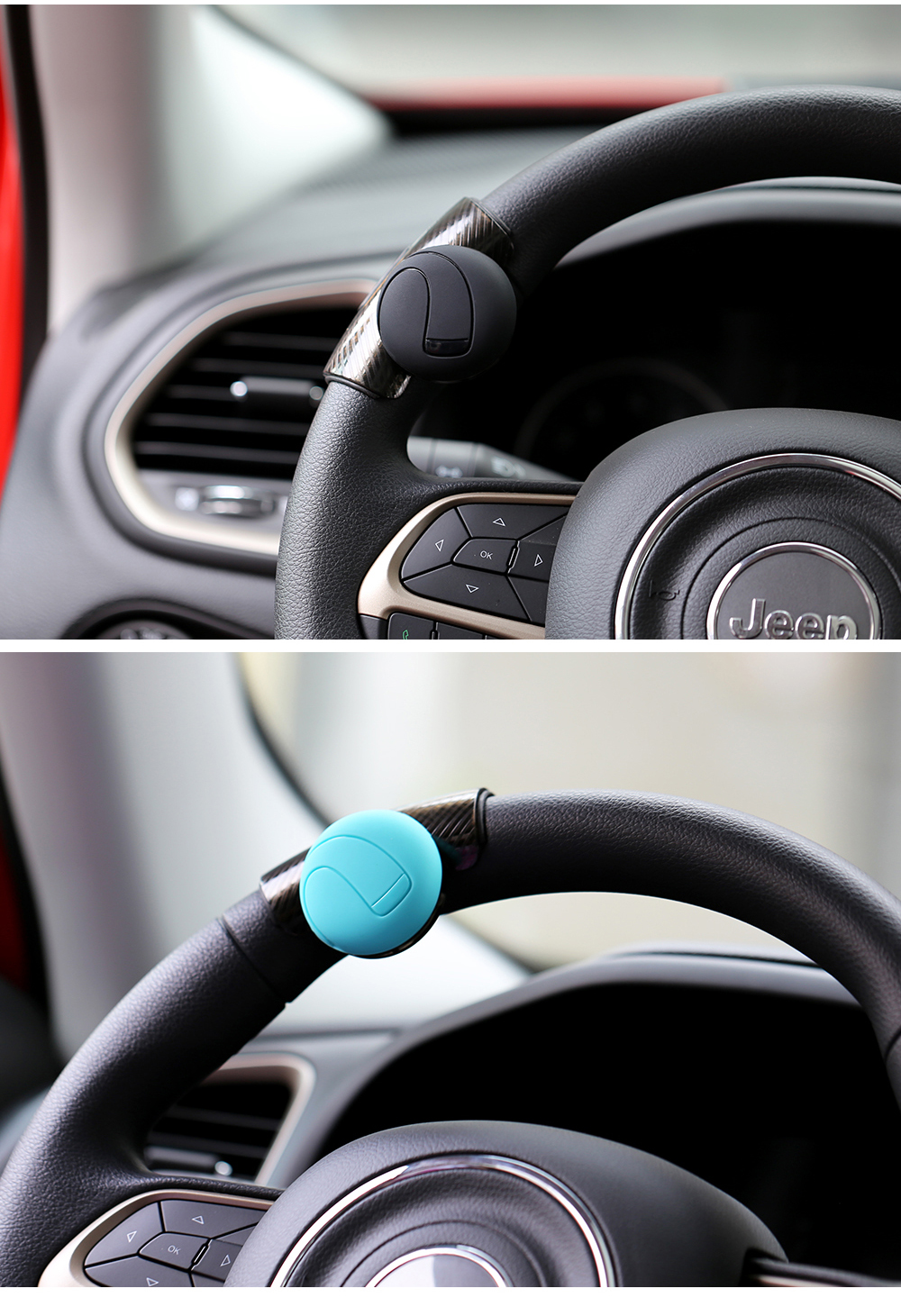 汽车方向盘助力球转向助力器辅助转向器省力球方向盘辅助器黑色款