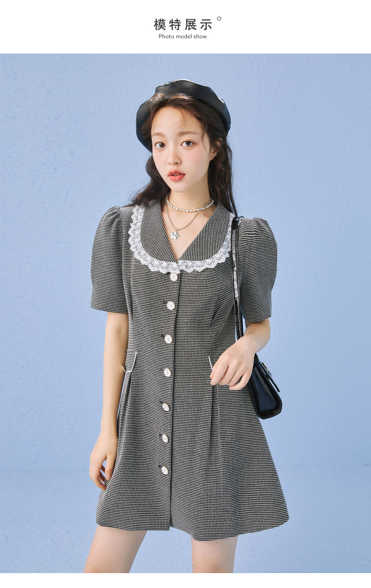 黑白格纹 l/165 商品编号:10026834510471 店铺: 乐町女装旗舰店