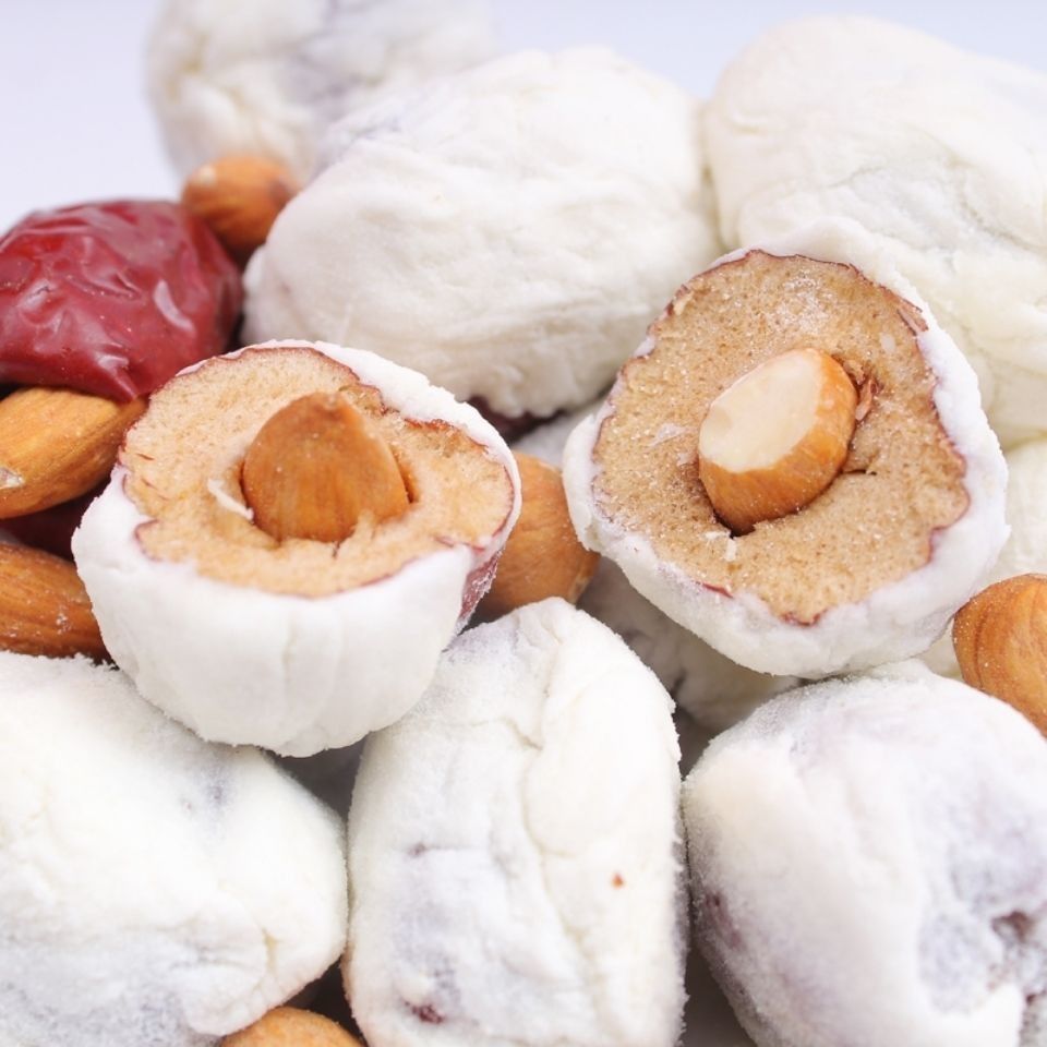 奶枣夹巴旦木奶枣夹杏仁奶油枣奶新疆灰枣炒货零食特产 巴旦木杏仁奶