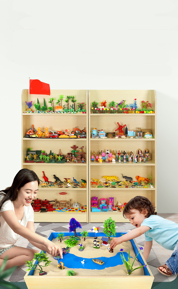 沙盘沙具套装模型箱庭咨询辅导室儿童玩具感统游戏200件无柜
