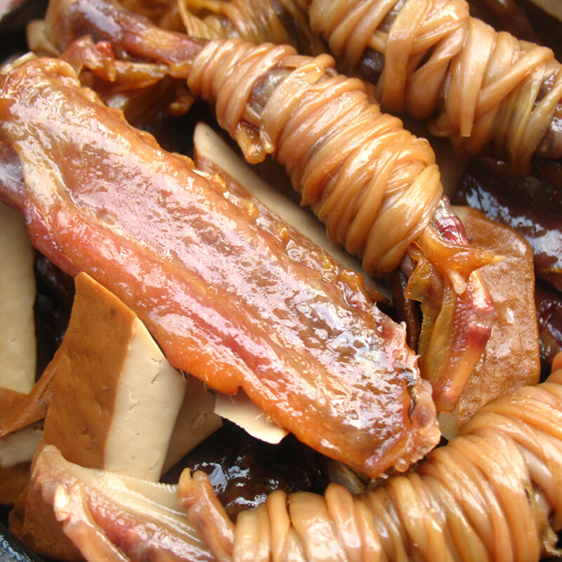 【赠卤料包】安徽宣城特产水阳三宝鸭脚包单肠单心50支鸭翅鸭脚包 50