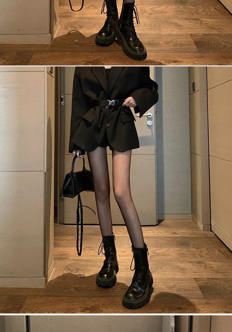 春夏渔网袜子长jk诱惑女暴击袜连裤袜学生显瘦性感网红黑丝袜中网均码