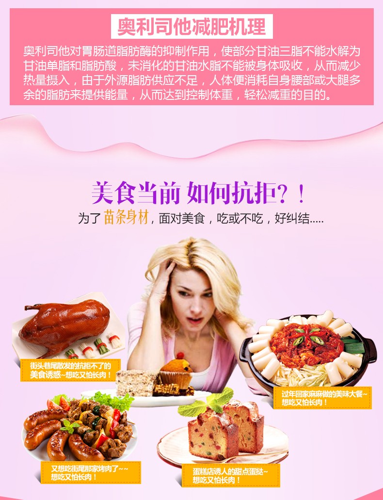 森迪 奥利司他减肥胶囊24粒 减肥药男女减肥排油减脂正品 2盒装
