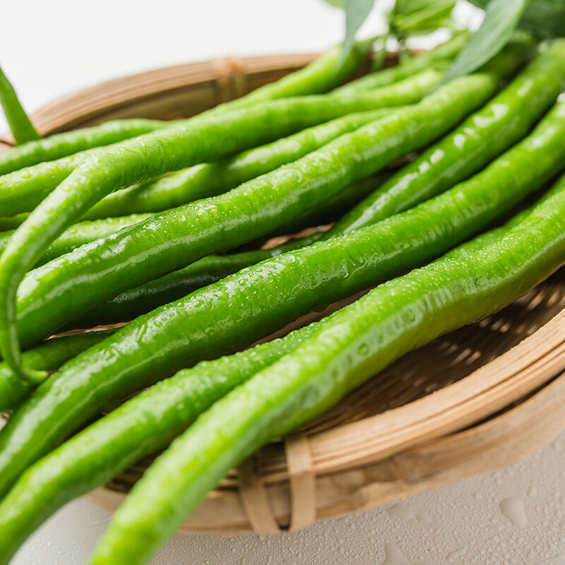 二荆条辣椒新鲜青椒线椒应季蔬菜尖椒中辣长辣椒红线椒 500g【图片
