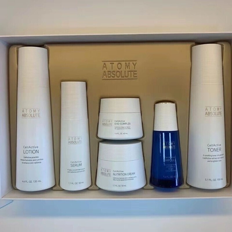 韩国艾多美atomy经典护肤五件套uluka六件套保湿补水套装乳液135ml