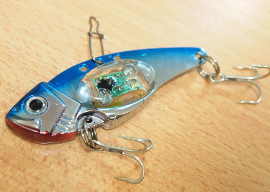 诱鱼器 led鱼形 水下器 发光灯 鱼形 水下集鱼器 鱼饵渔具 蓝色小胖子