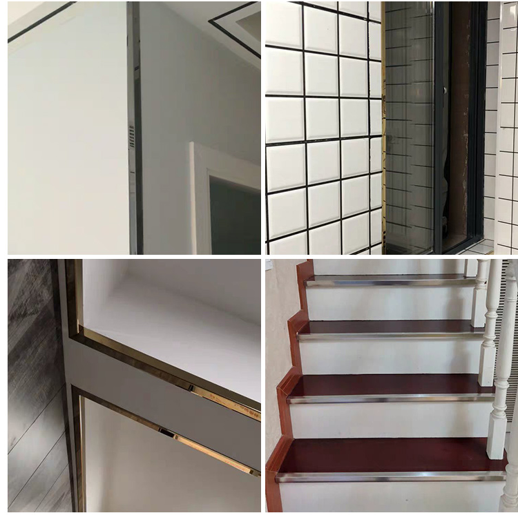 阳角条纸304不锈钢护角条墙角包边保护条防撞装饰包角瓷砖壁纸包边阳