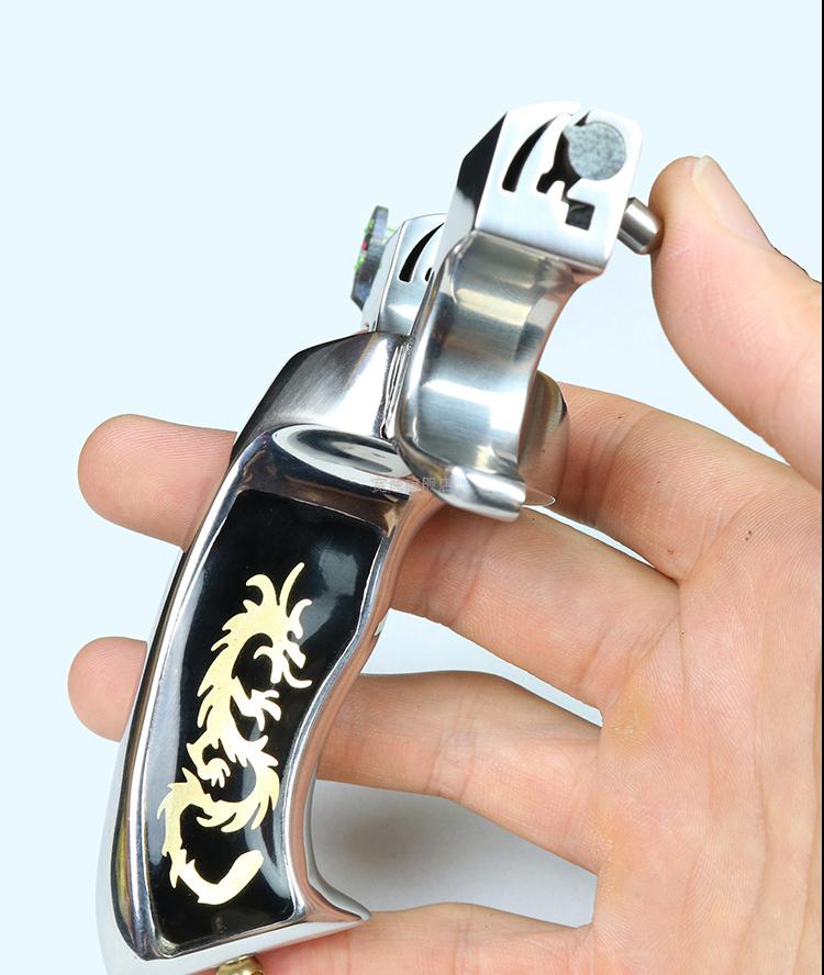 2022新款全新升级德国品质弹弓高精准高压 钢亮面分体反曲霸龙25撑头