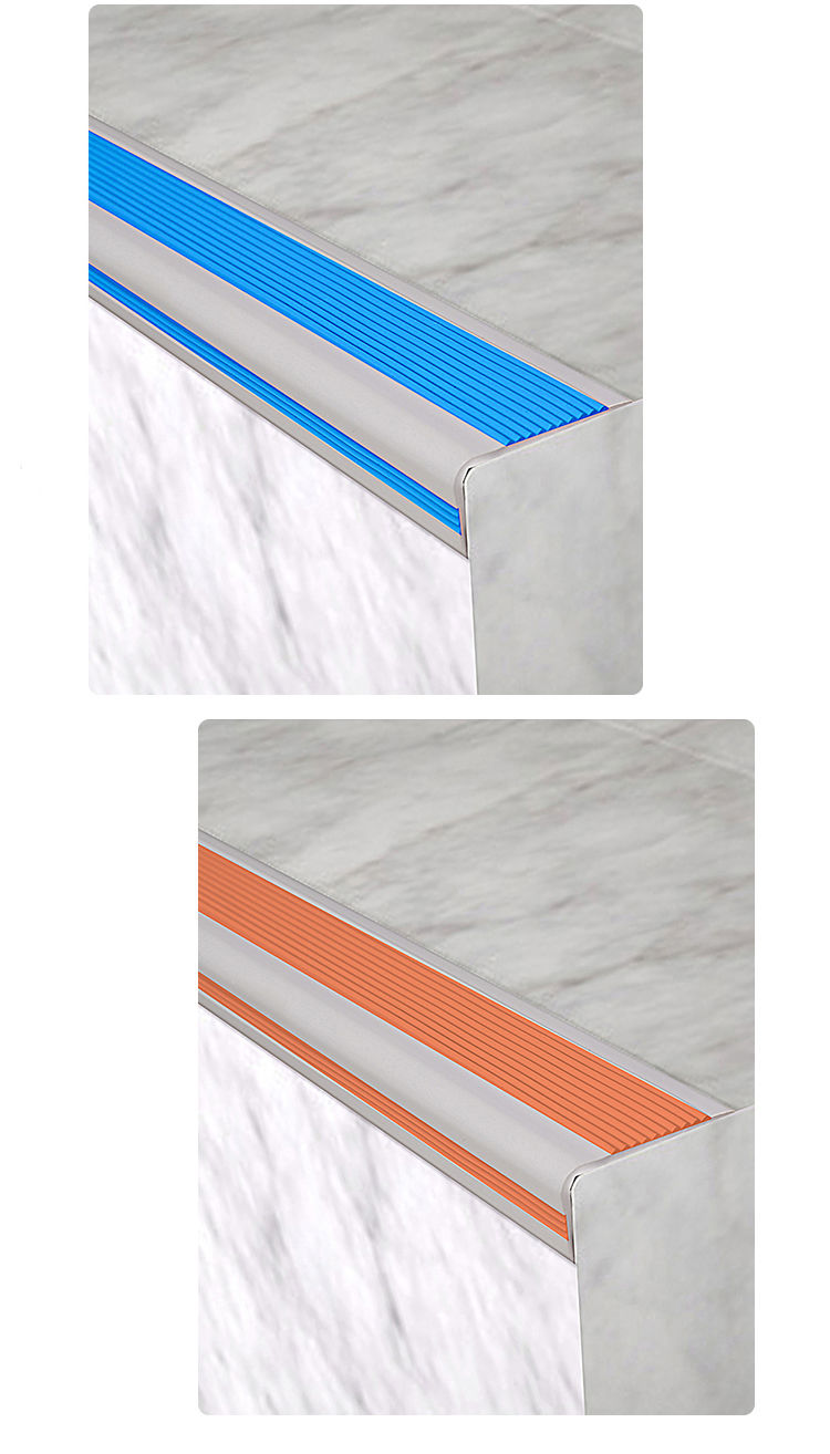 楼梯踏步贴防滑地面防滑条台阶护角包边自粘台阶防撞条pvc防滑条黑色