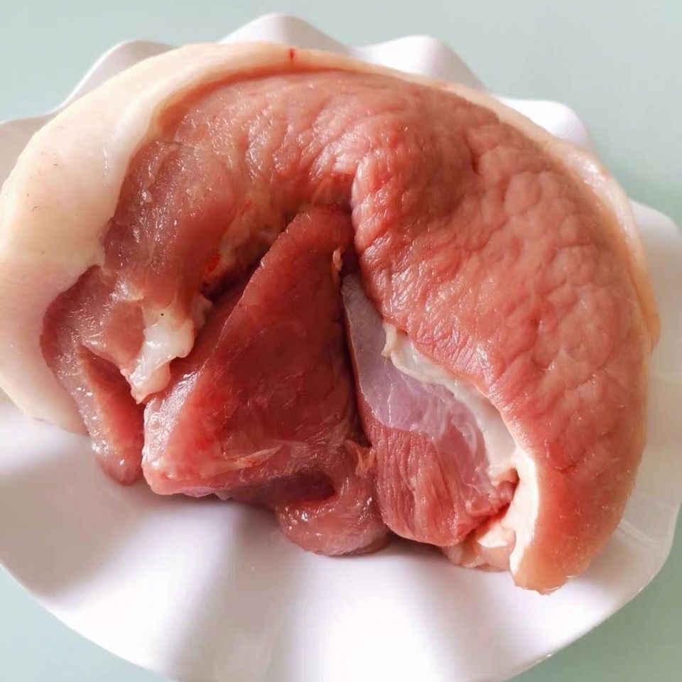 生猪肉生鲜新鲜去皮带骨猪后腿肉农户大猪后腿肉鲜猪腿肉 禧客鲜 去皮