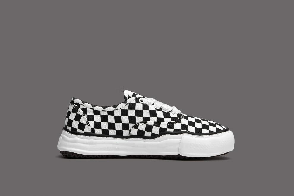 60zrmz 轻奢品牌男鞋mmy 溶解鞋余文乐男士休闲鞋三原康裕黑白格子