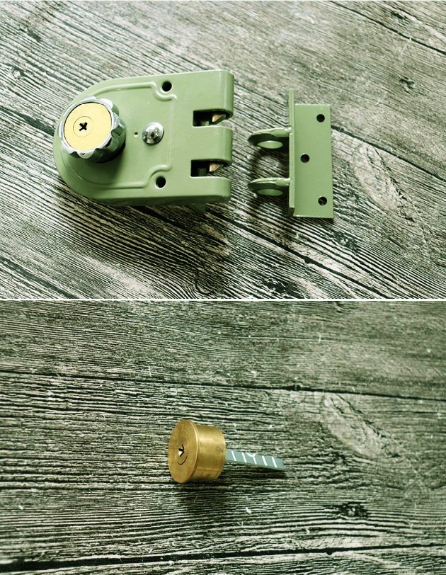 虎齿锁 老虎锁 盗门锁 外装门锁 盗锁 双狮 移门 大门锁 (无边)十字虎