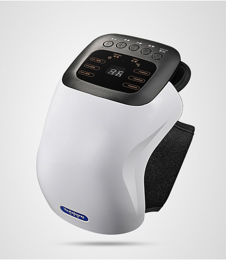 益兴霖电热护膝理疗关节仪艾灸热敷按摩保暖家用炎老寒腿积水女白色