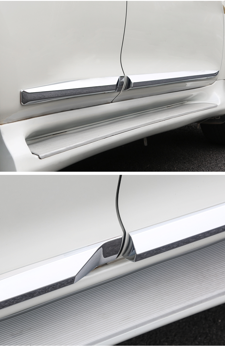 汽车装饰 车身装饰件 薛湖 适用于普拉多车身饰条门边条防撞蹭擦保护
