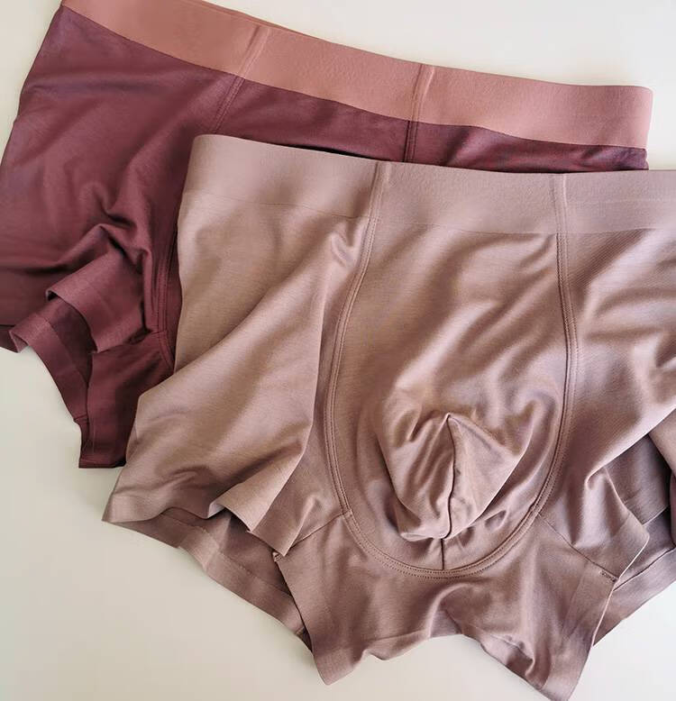 浪莎棉透气中腰平角裤四角裤内裤男士舒适短裤头底裤衩男式裤衩子132