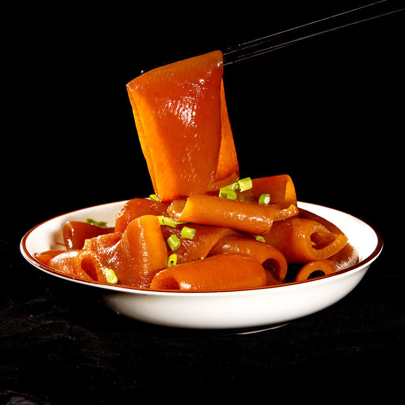 骨汤猪皮280g*2袋熟食下酒菜凉菜凉拌开袋即食卤猪皮五香猪皮200g