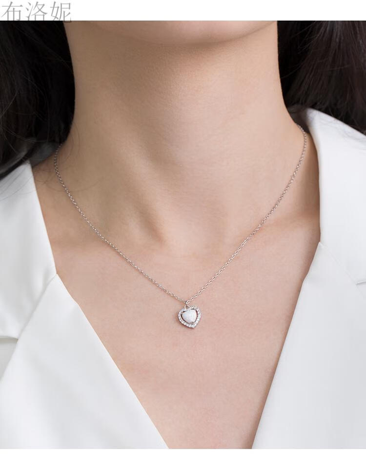 【七夕送女友】viviwell项链欧泊石项链女夏轻奢小众设计感锁骨链网红