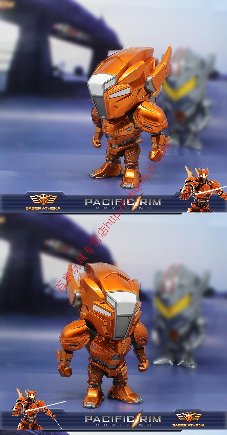 herocross 环太平洋2金属色4英寸 复仇流浪者军刀雅典娜怪兽公仔摆件