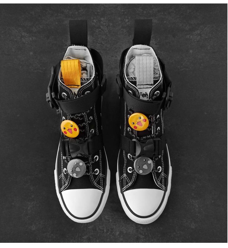 京选好货回力联名款帆布鞋男机能风可乐爆改鞋手绘涂鸦情侣鞋日系高帮