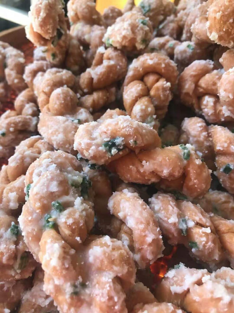 闽南特产小吃蒜蓉枝500克厦门手工蒜蓉麻花 葱味原味传统糕点 蒜蓉葱