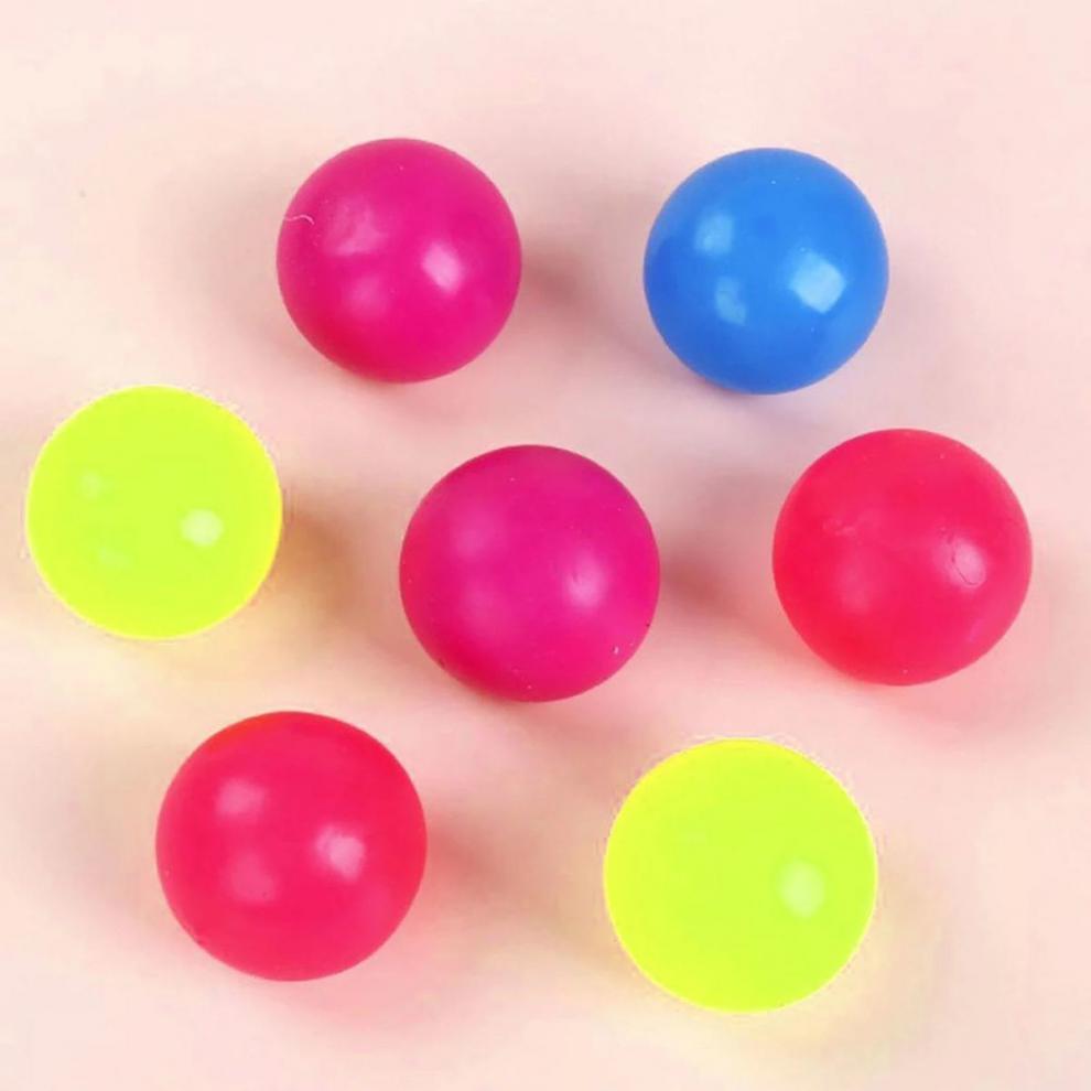 抖音同款夜光粘粘球粘粑球天花板减压发泄球玩具吸墙球黏黏球45cm普通