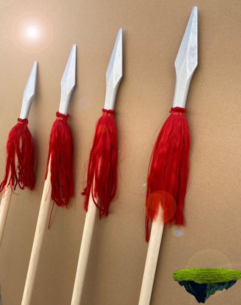 红缨枪木质长矛表演道具儿童节玩具中小学生舞蹈16米枪