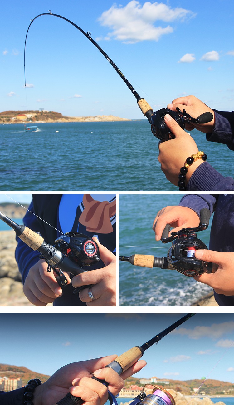 鱼竿路亚竿枪柄直柄纺车轮水滴轮套装钓鱼竿鲈鱼翘嘴马口打黑鱼竿路亚