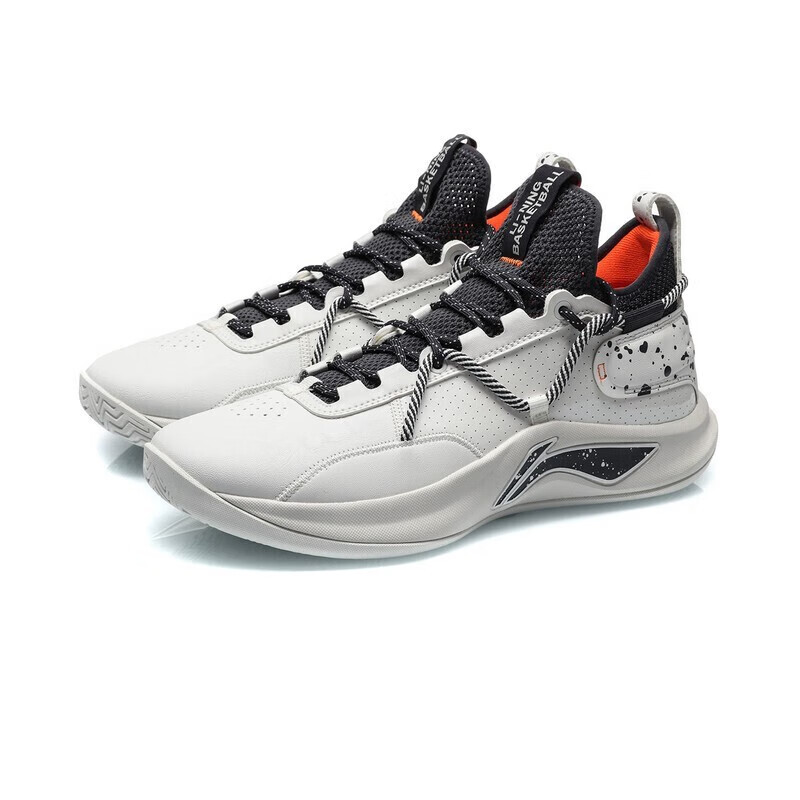 李宁篮球鞋男鞋闪击team2022新款鞋子男士实战球鞋运动鞋 乳白色 43