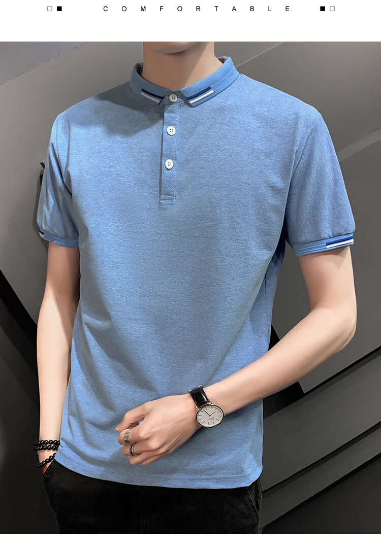 鸿星尔克耐克男士短袖t恤潮流翻领大码宽松高端poo衫上衣男夏季以