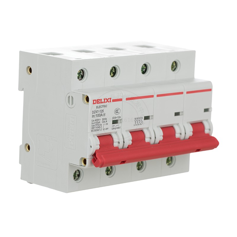 断路器 dz47-125 2p 3p 4p 80a 100a 125a 大功率空开cdb2 125a 3p