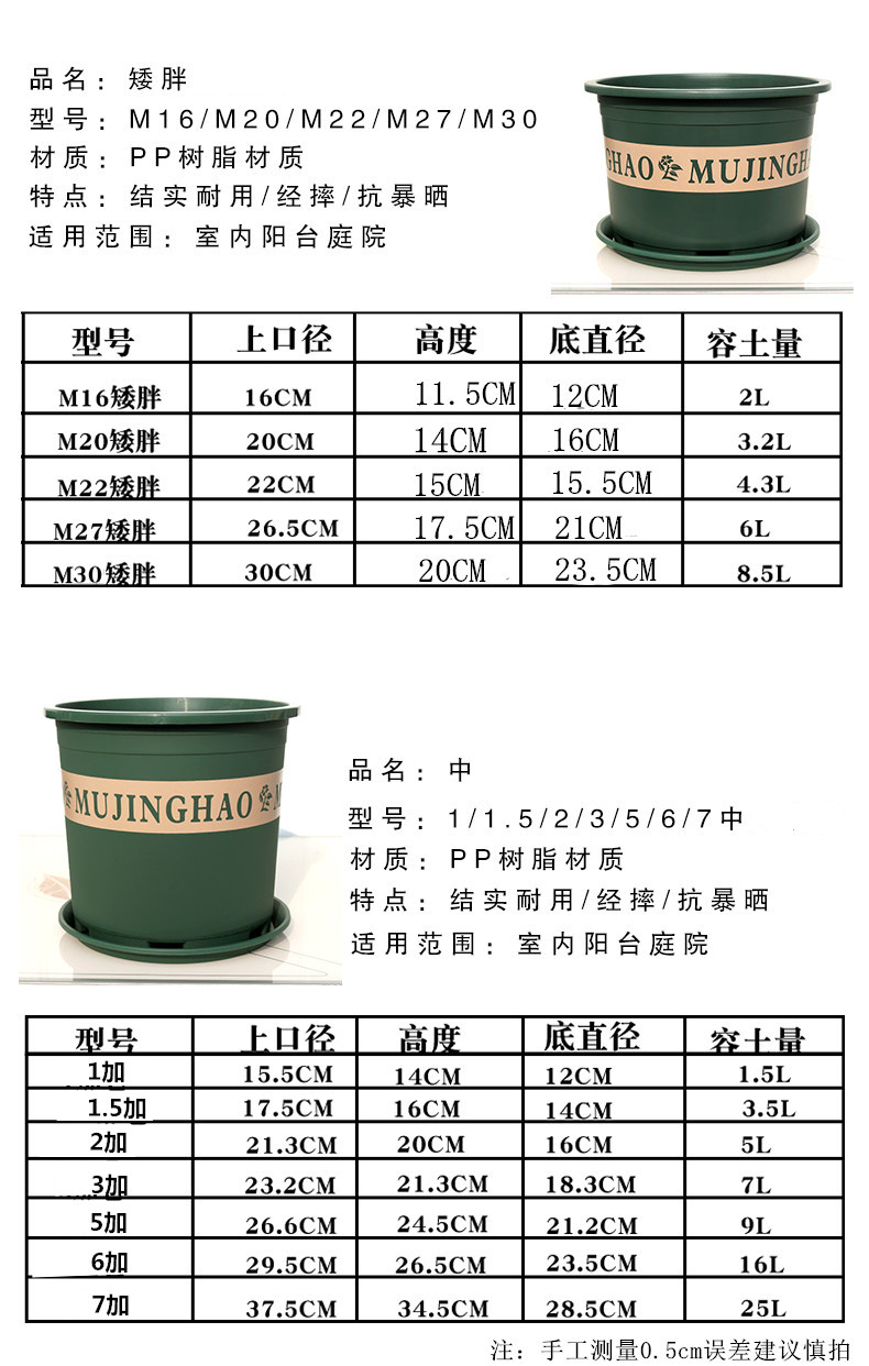 新款三代大号加仑花盆塑料绿萝植物花卉加厚加仑盆m16单盆大