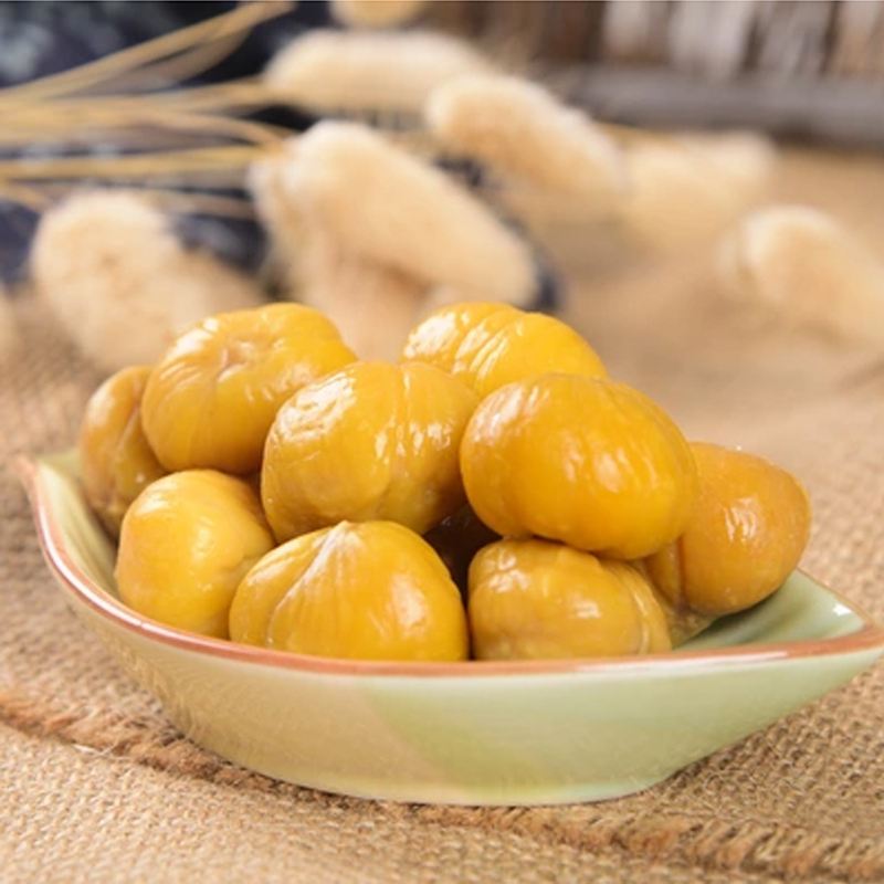 板栗仁100g糖炒甘栗子仁生零食坚果熟即食干果新鲜油栗仁 100g*5包.【