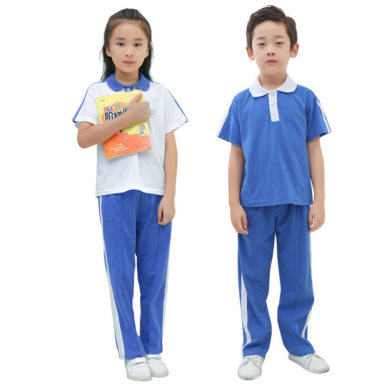 深圳市校服统一小学生夏秋冬装运动男女套装夏季短袖上衣长袖长裤w 女