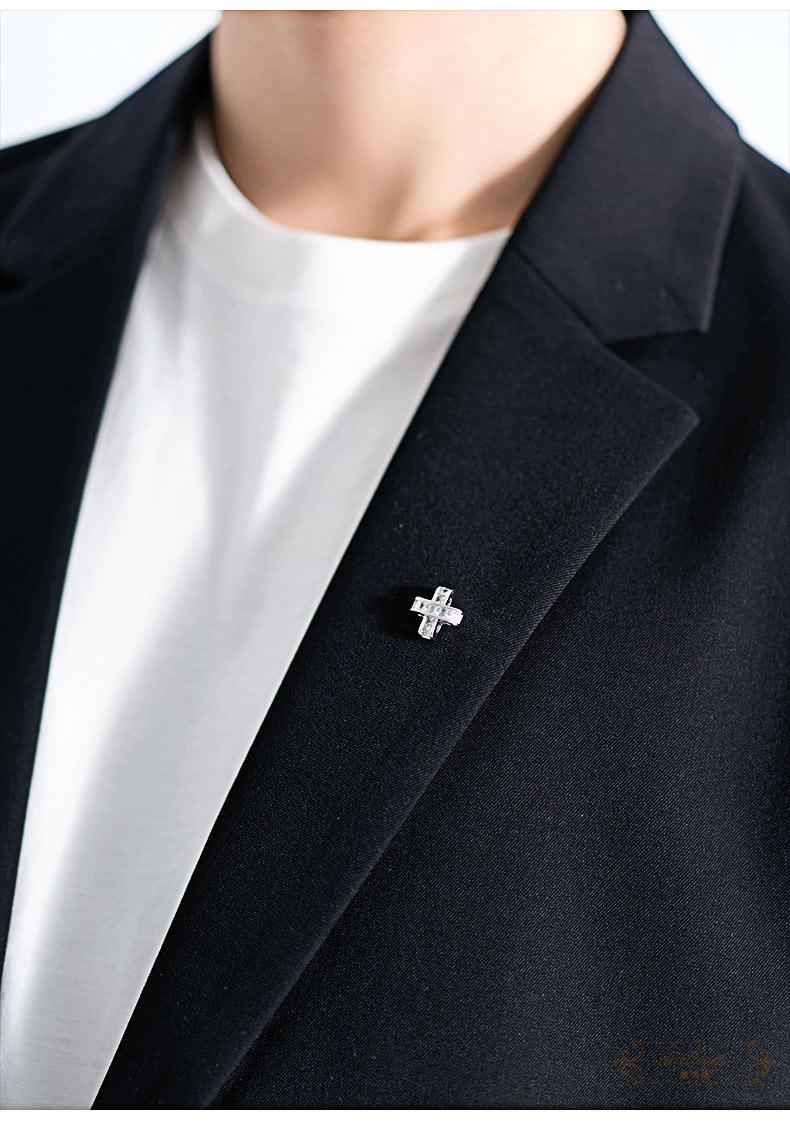 黛洛奇轻奢品牌胸针男西服针徽欧美风ins潮个性男士新潮款商务女学生